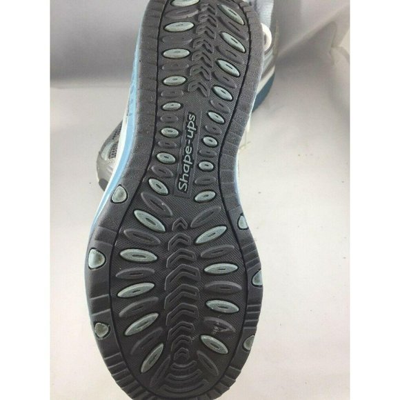 Womens Skechers Shape Ups 12320 Blue Silver Lace Size 9 Athletic Training Shoes - Picture 8 of 8